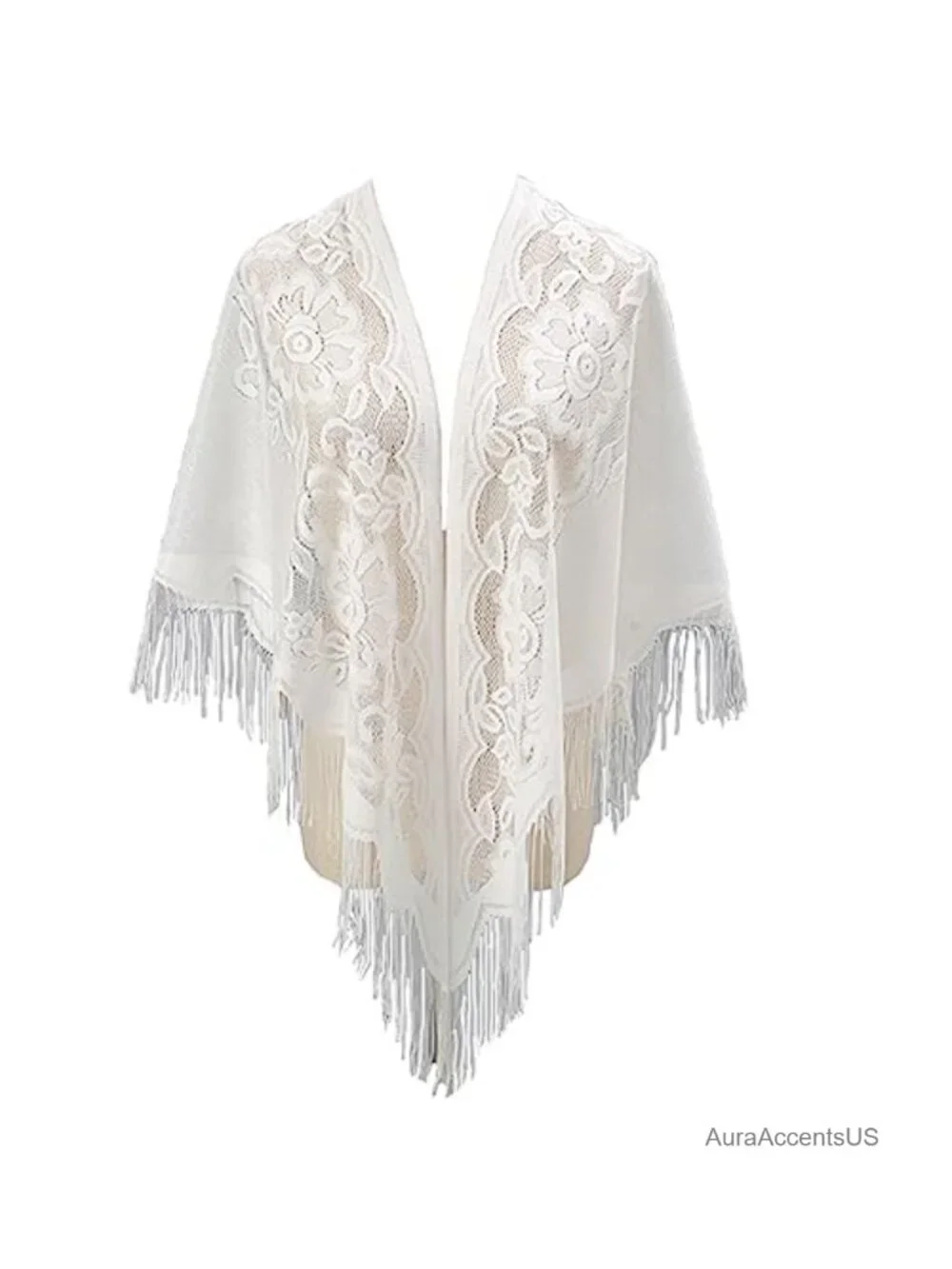 Women's Lightweight Tassel Triangle Shawl Wrap Pashmina 100% Polyester